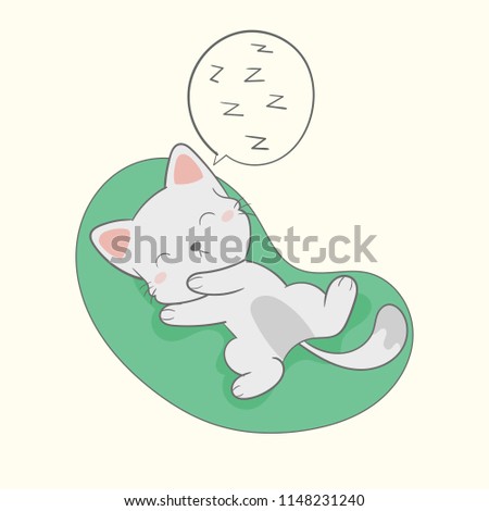 Cute cat vector