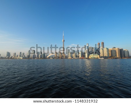 Toronto skyline at sunset - Toronto, Ontario, Canada.
