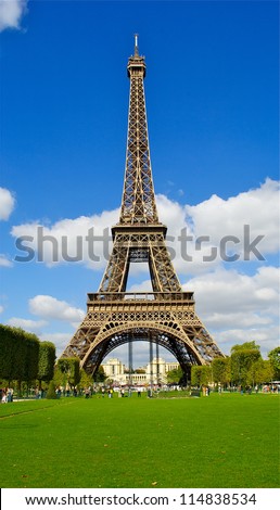 Eiffel tower, full size, Paris, France