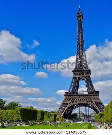 Eiffel tower view, Paris, France