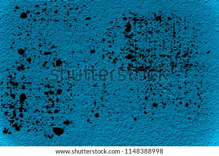 Ultra blue Concrete cement wall texture, pattern for cover or background.