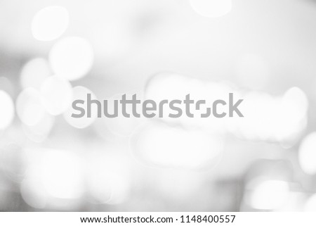 Grey or White blurred of department store background. Defocused blur background.