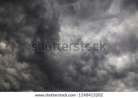Dark storm clouds background before a storm