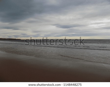 Coastal winds at North East England Beach