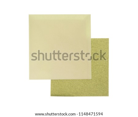 Envelope and greeting card for congratulations on a white background.
