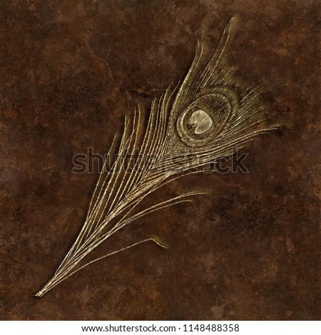 Rustic Feather Mosaic Tiles Design, wall tiles design, high resolution Mosaic tiles decor