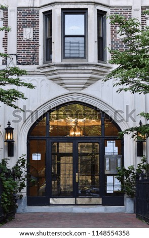 Doorway to Elegant Apartment Building