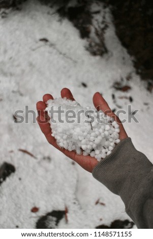 It's a picture of hail