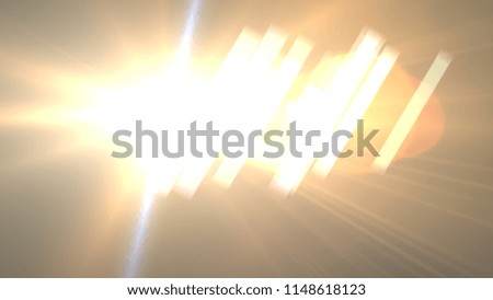 Abstract Natural lens flare ,Sun flare on the black background.