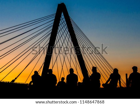 Sunset at Bond Bridge in Kansas City