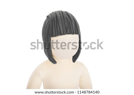 Cloth child mannequin / doll Isolated on White