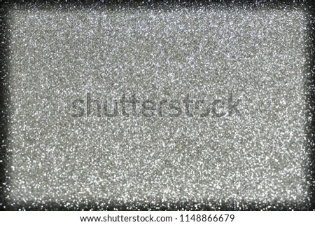 Sparkling glitter border on black background. Royalty-Free Stock Photo #1148866679