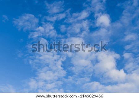 Fluffy Cloud And Blue Sky background