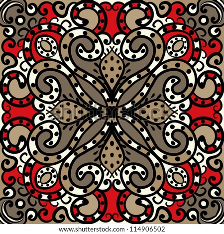 vector seamless vintage floral pattern background