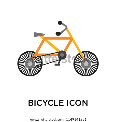 Bicycle icon vector isolated on white background for your web and mobile app design, Bicycle logo concept