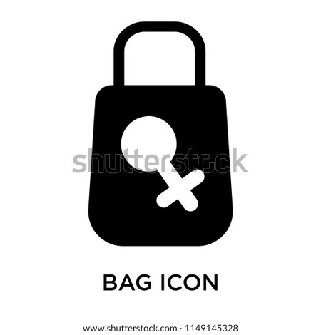 Bag icon vector isolated on white background for your web and mobile app design, Bag logo concept
