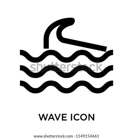 Wave icon vector isolated on white background for your web and mobile app design, Wave logo concept