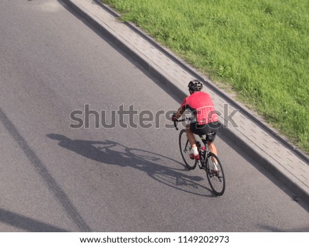 cyclist on the road
