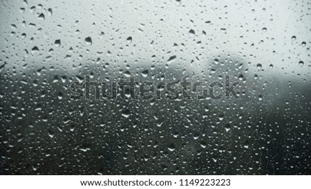 Water drops on the window