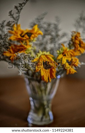 A small vase of flowers
