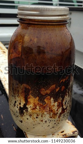 Mason Jar of Oil