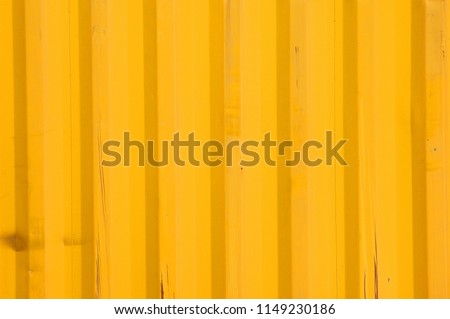 A yellow container side