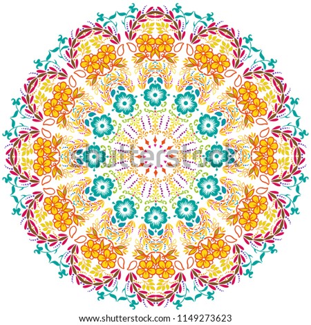 colorful ornamental mandala