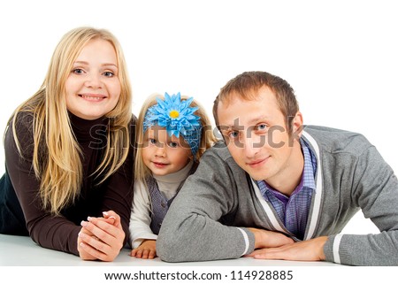 happy family with a child