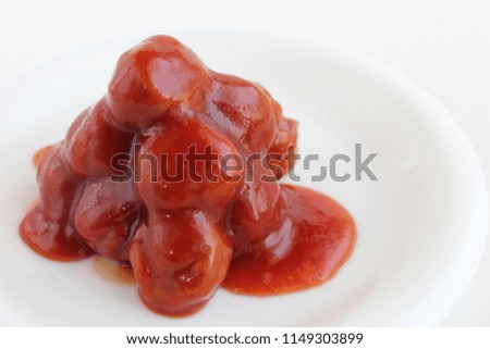 Meatballs and sauces