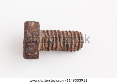 Rusted old screw