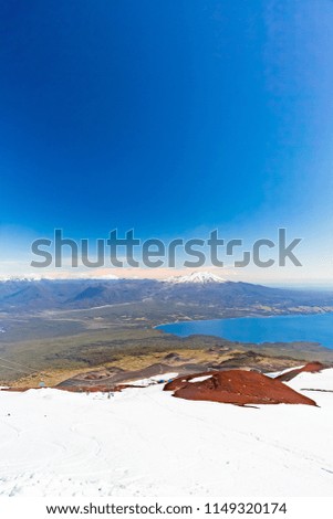 Osorno volcano and Llanquihue lake in Chile
