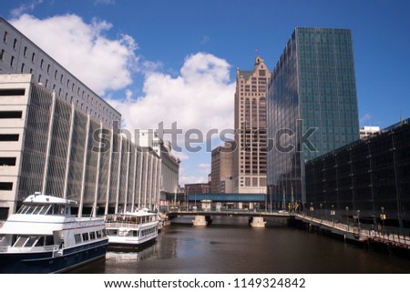 A river named after the city of Milwaukee flows through the middle of downtown