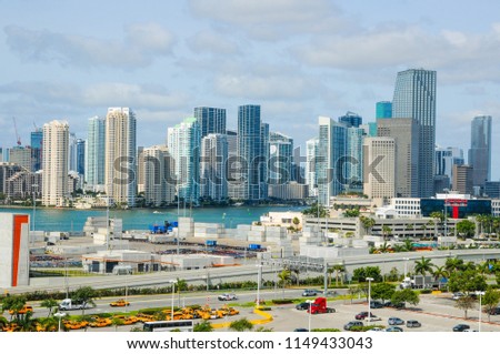 Miami view - beautuful and huge city