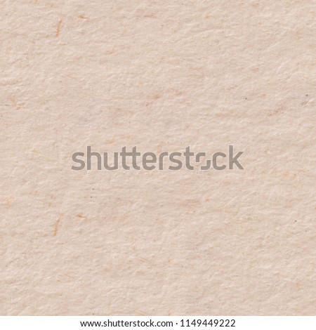 Simple light beige paper texture. Seamless square background, tile ready. High resolution photo.