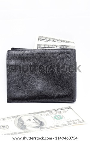 blurred waller and dollar money background like concept of success prosperity and business
