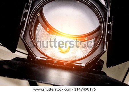 Lighting fixtures for photographic studio jobs.