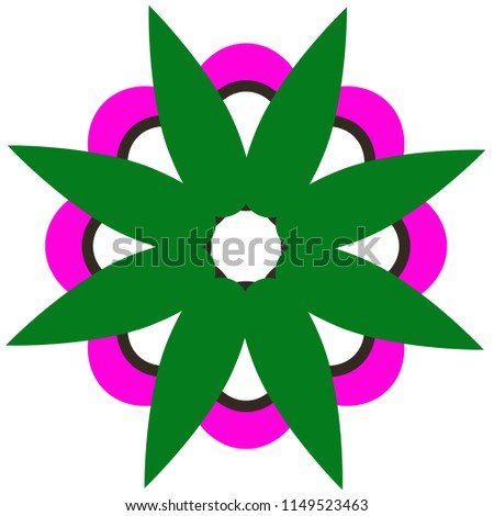 colorful flower icon.Vector