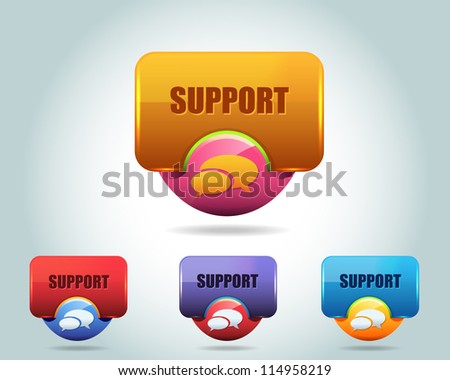 Support Vector Icon Button