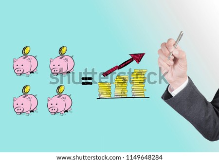 Business man drawing business strategy plan in light bulb, sketch and human hand with pencil