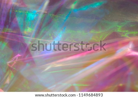 Rainbow colors, psychedelic pattern, holographic background. Magical marble and iridescent effect for banner templates and wallpapers. Pink shades. 