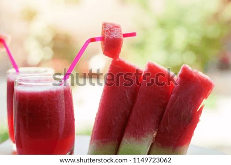Refreshing Cold Watermelon Juice. Cold Watermelon Smoothie