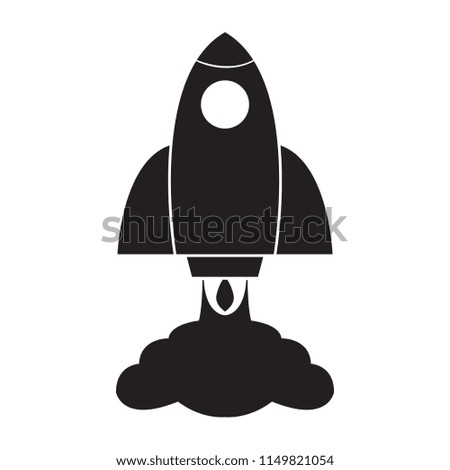 Isolated spaceship logo