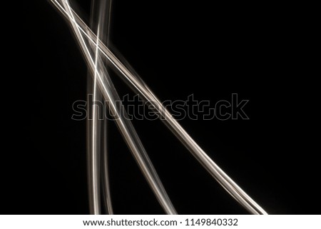 Light trails and light painting with dark background