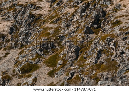 photo and texture of the stone mountains in the daytime