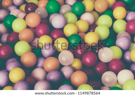 lot of plastic and colored balls in a chaotic manner