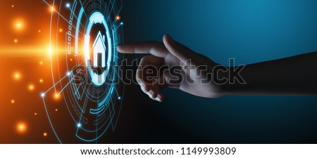 Smart home Automation Control System. Innovation technology internet Network Concept. Royalty-Free Stock Photo #1149993809
