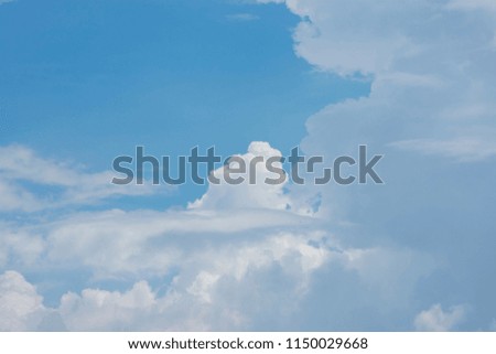 Blue sky with clouds.(Cumulus)