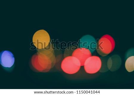 Soft focus of colorful bokeh background.