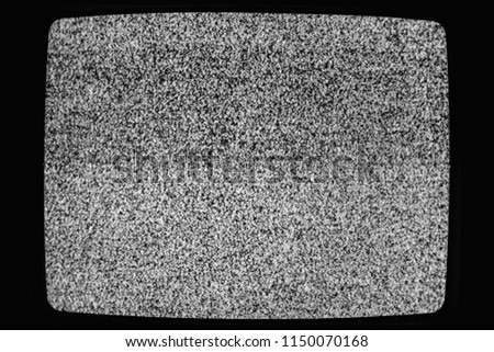 No signal TV texture. Television grainy noise effect as a background. No signal retro vintage television pattern