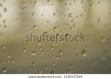 Water splash on the glass